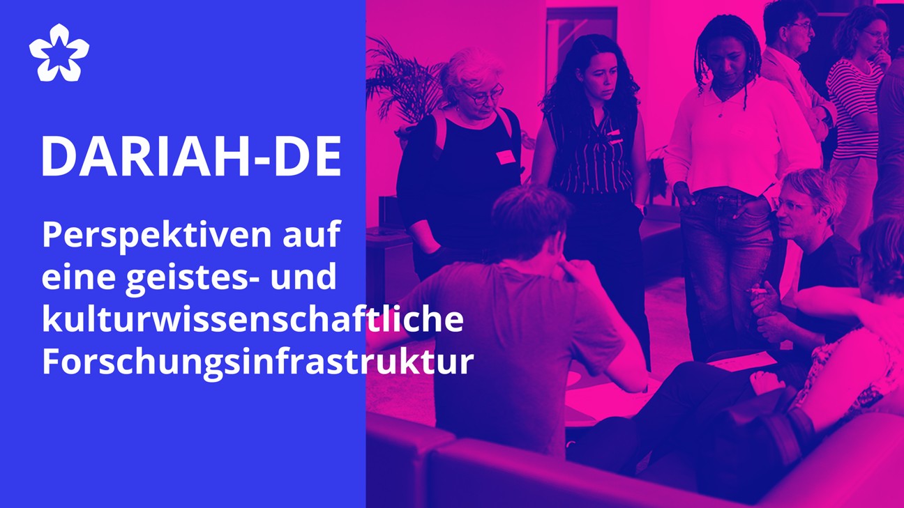 Featured Image for Event DARIAH-DE Perspektiven auf eine geisteswissenschaftliche Forschungsinfrastruktur im Kontext von KI