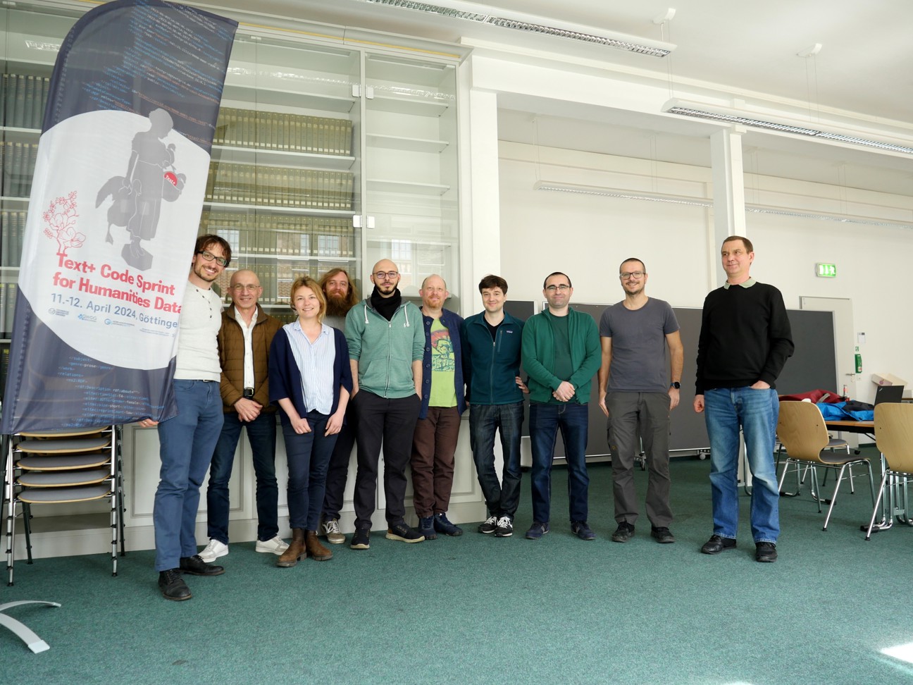 The team at the Codesprint for Humanities Data in Göttingen