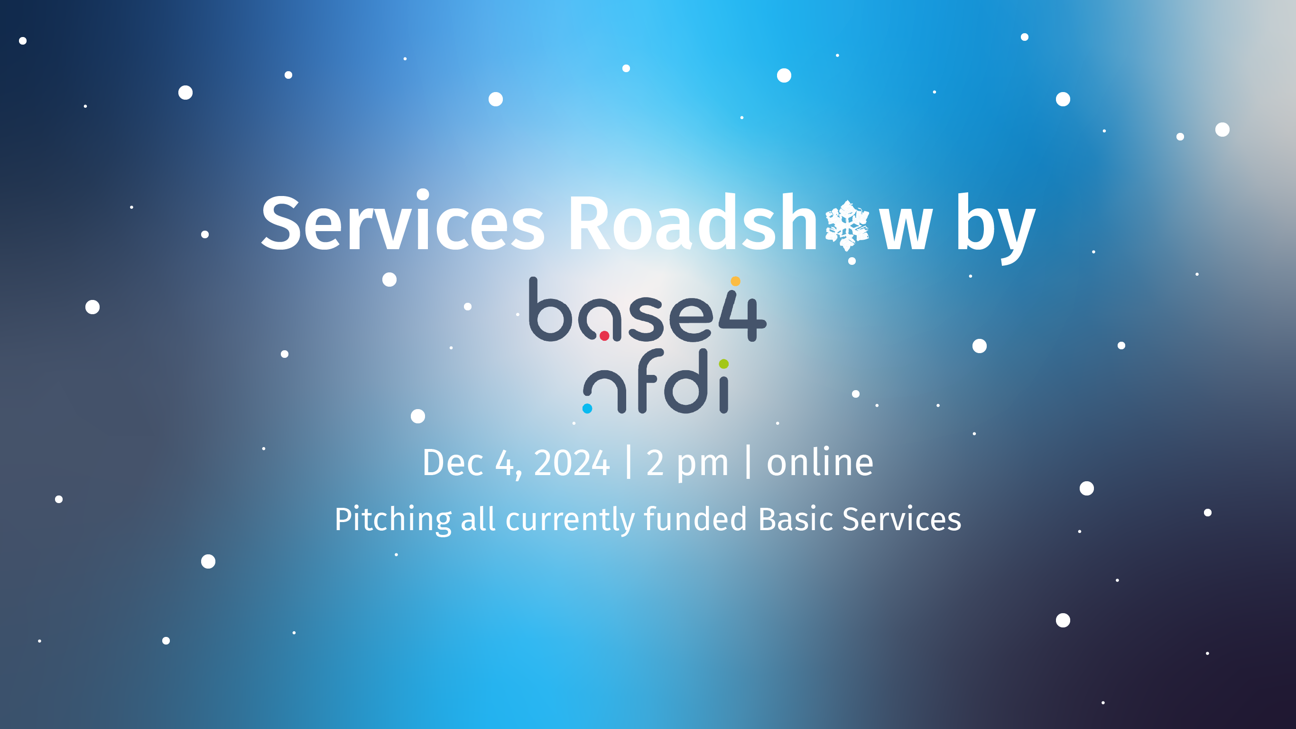 Featured Image for Event Base4NFDI Services Roadshow