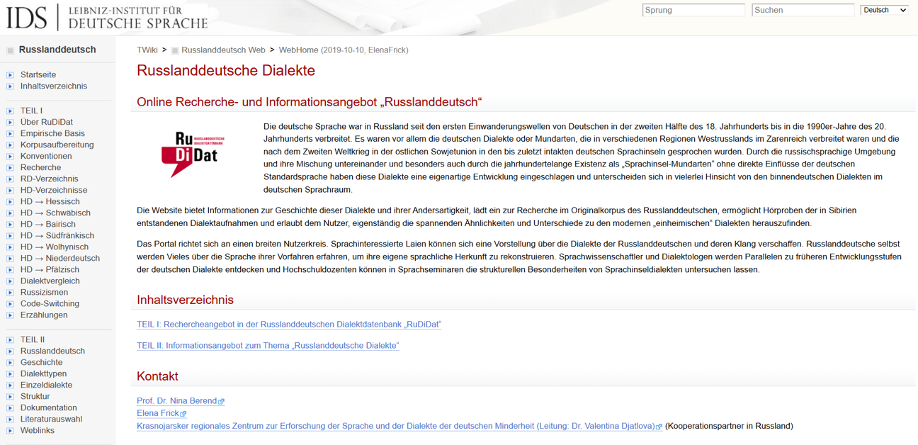 Thumbnail for service Portal Russlanddeutsch