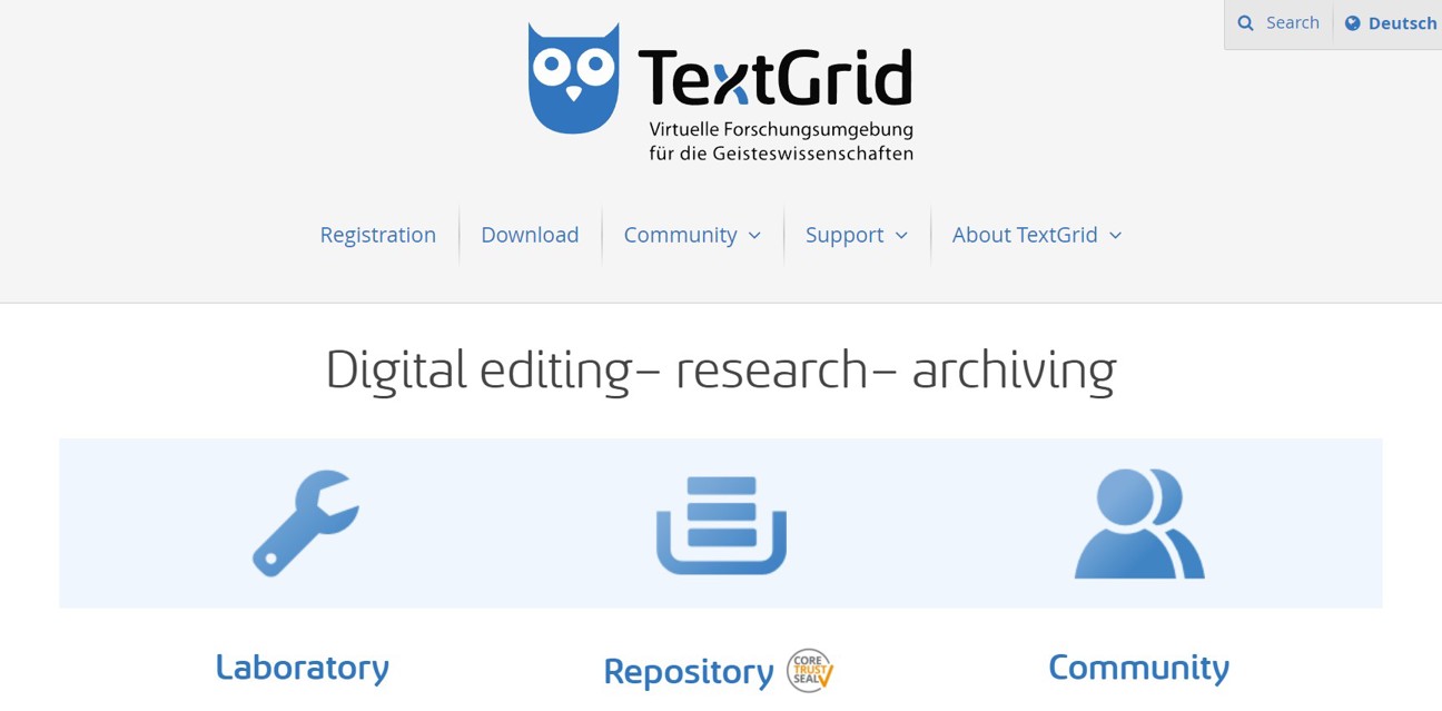 Thumbnail for service TextGrid Repository & Laboratory
