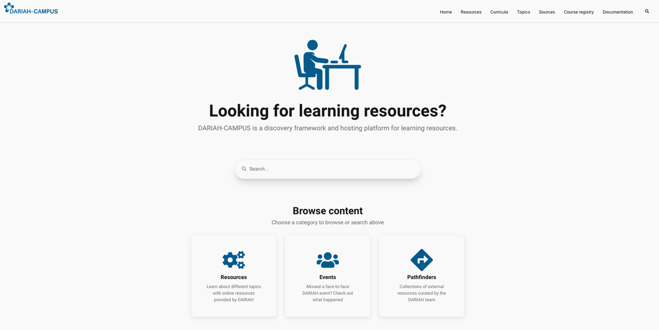 Thumbnail for service DARIAH-CAMPUS