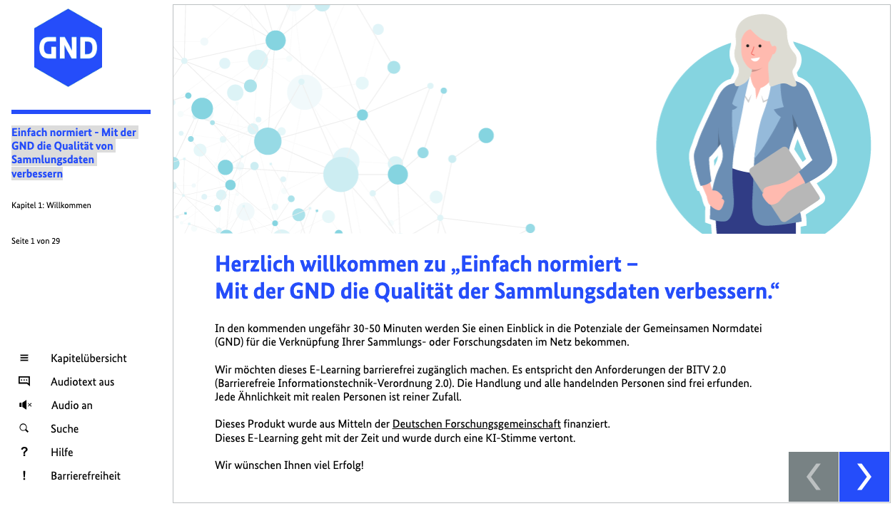 Thumbnail for training material Einfach normiert - Mit der GND die Qualität von Sammlungsdaten verbessern / Simply Standardized – Improving the Quality of Collection Data with the GND